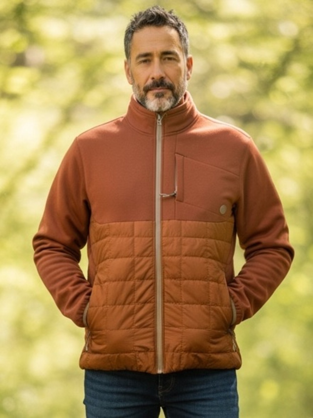 LIV OUTDOOR Men’s XL Burnt Orange Full Zip Jacket